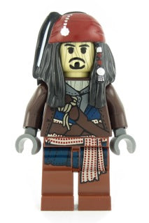 Preowned LEGO® Minifigure – Pirates of the Caribbean poc029 Captain Jack Sparrow Voodoo