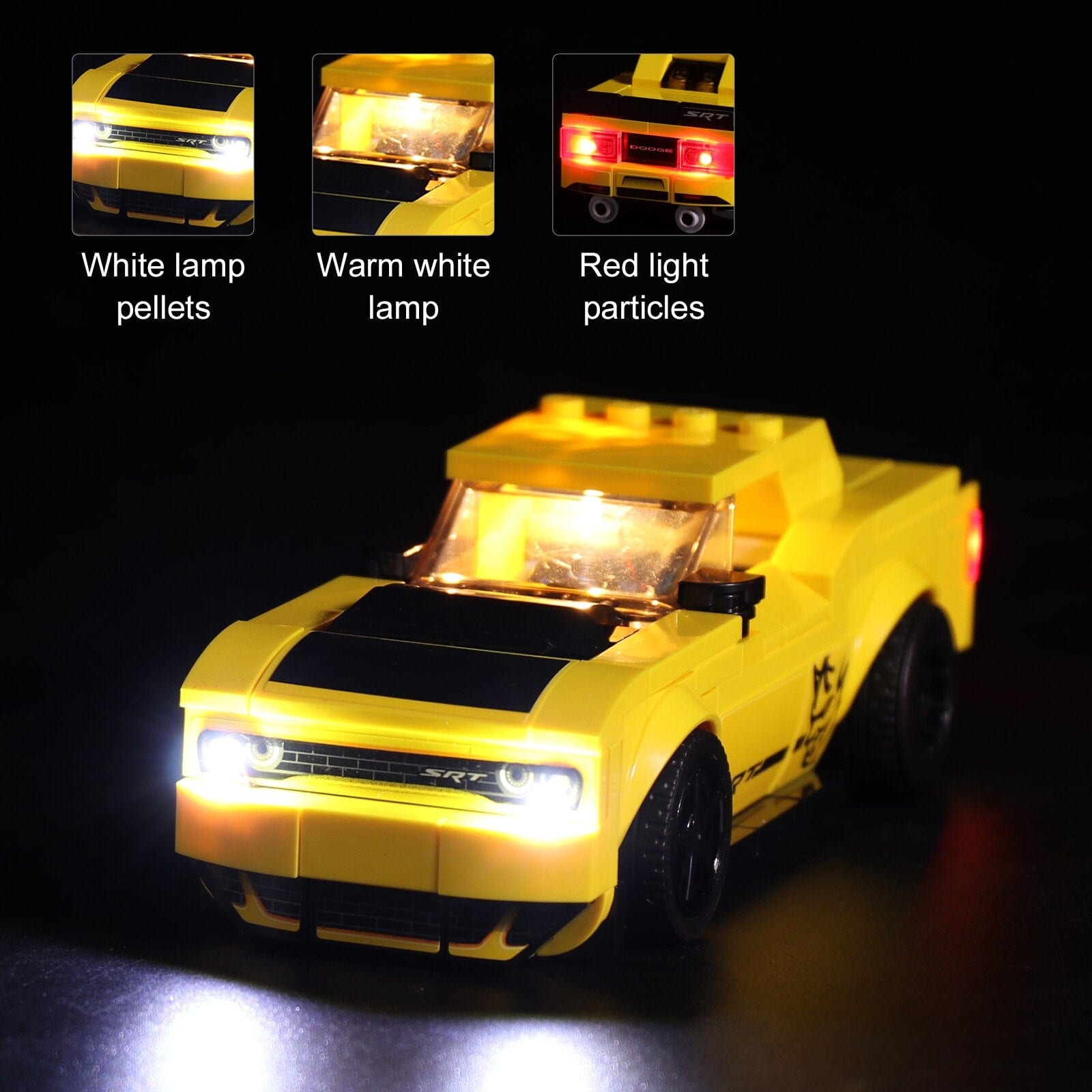 LEGO Light Kit for Dodge Challenger SRT Demon Charger R/T 75893