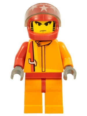 Preowned LEGO® Minifigure – Racers rac013 Racer Driver Scorcher