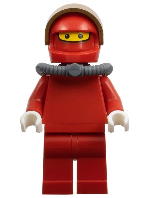 Preowned LEGO® Minifigure – Racers rac046 F1 Ferrari Pit Crew Member w/Scuba Tank w/out Tor