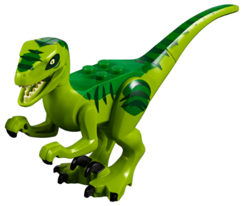 LEGO® Dinosaur Raptor / Velociraptor with Green Back raptor08