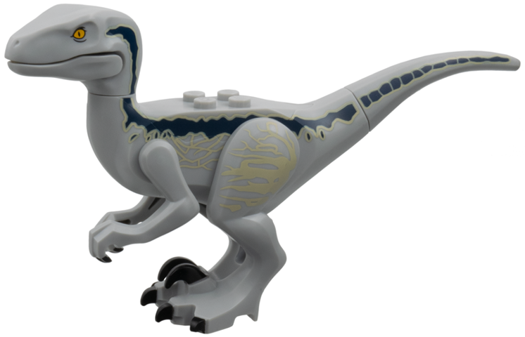 LEGO® raptor14 Dinosaur Raptor / Velociraptor with Dark Blue and Tan Markings (Jurassic World Blue)