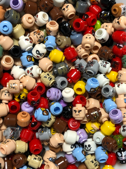 Preowned Bulk Minifigure Heads