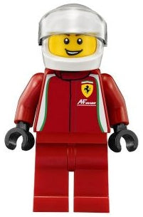 Preowned LEGO® Minifigure – SPEED CHAMPIONS sc007 Ferrari 458 Italia GT2 Driver