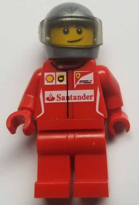 Preowned LEGO® Minifigure – SPEED CHAMPIONS sc012 Scuderia Ferrari F14 T Driver