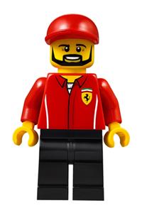 Preowned LEGO® Minifigure – SPEED CHAMPIONS sc050 Ferrari Engineer Male