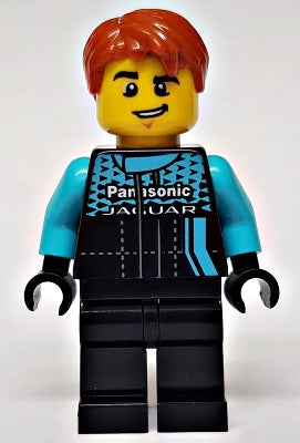 Preowned LEGO® Minifigure – SPEED CHAMPIONS sc079 Formula E Panasonic Jaguar Racing GEN2 Dr