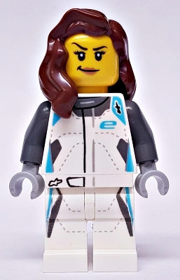 Preowned LEGO® Minifigure – SPEED CHAMPIONS sc080 Jaguar I-PACE eTROPHY Driver