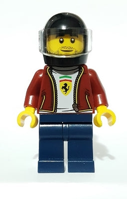 Preowned LEGO® Minifigure – SPEED CHAMPIONS sc082 Ferrari F8 Tributo Driver