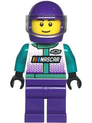Preowned LEGO® Minifigure – SPEED CHAMPIONS sc120 NASCAR Next Gen Chevrolet Camaro ZL1 Driver
