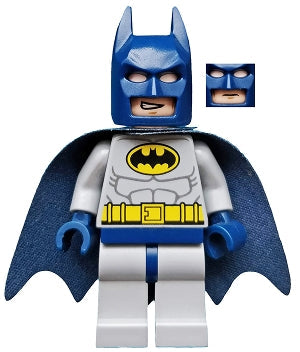 Preowned LEGO® Minifigure – Super Heroes sh0025a Batman Light Bluish0 Gray Suit w/Yellow Belt
