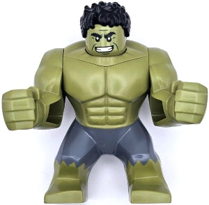 Preowned LEGO® Minifigure – Super Heroes sh0932 Hulk - Giant, Dark Bluish Gray Pants, Smile