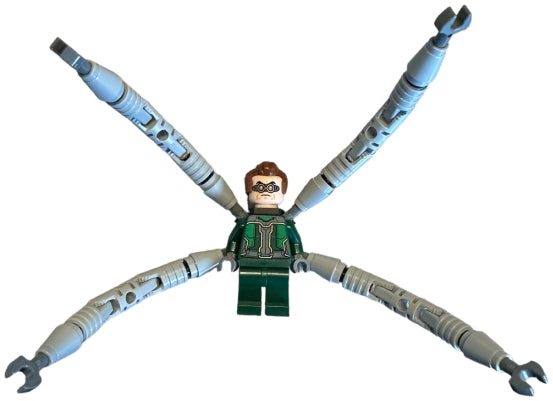 Preowned LEGO® Minifigure – Super Heroes sh0947 Dr. Octopus (Otto Octavius) / Doc Ock - Dark Green Suit, Mechanical Arms