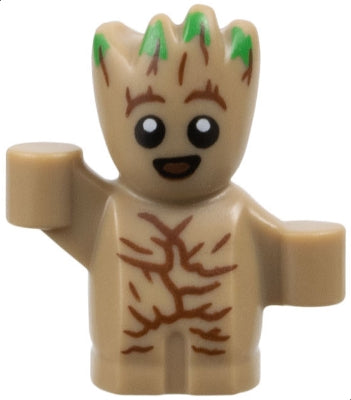Preowned LEGO® Minifigure – Super Heroes sh0978 Groot - Baby, Dark Tan (6490595)