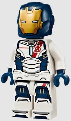 Preowned LEGO® Minifigure – Super Heroes sh0983 Iron Legion - Dark Blue Head, One Piece Helmet