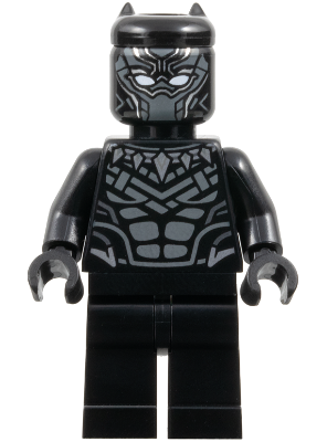 Preowned LEGO® Minifigure – Super Heroes sh1019 (Black Panther - Dark Bluish Gray Armor)
