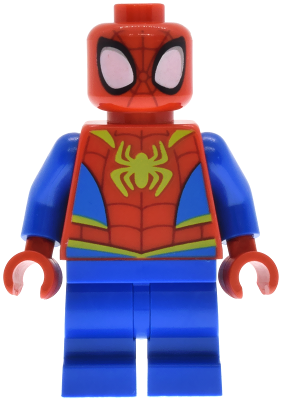 Preowned LEGO® Minifigure – Super Heroes sh1033 (Spider-Man (Peter 'Spidey' Parker) - Medium Legs, Lime Spider Logo)