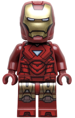 Preowned LEGO® Minifigure – Super Heroes sh1040 (Iron Man - Mark 6 Armor, Large Helmet Visor, Trans-Light Blue Head)