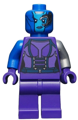 Preowned LEGO® Minifigure – Super Heroes sh0121 Nebula Blue Head