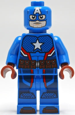 Preowned LEGO® Minifigure – Super Heroes sh0295 Steve Rogers Captain America (San Diego Comi
