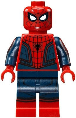 Preowned LEGO® Minifigure – Super Heroes sh0299 Spider-Man Black Web Pattern Red Torso Large