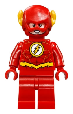 Preowned LEGO® Minifigure – Super Heroes sh0473 The Flash0 Gold Outlines on Chest