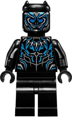 Preowned LEGO® Minifigure – Super Heroes sh0478 Black Panther Claw Necklace Metallic Light B