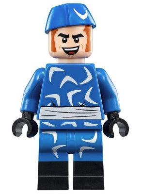 Preowned LEGO® Minifigure – Super Heroes sh0491 Captain Boomerang Blue Outfit