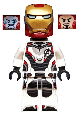 Preowned LEGO® Minifigure – Super Heroes sh0575 Iron Man White Jumpsuit Neck Bracket