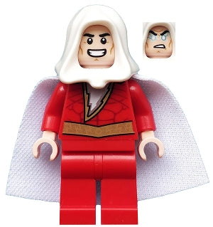 Preowned LEGO® Minifigure – Super Heroes sh0592 sh0azam White Hood Spongy Cape