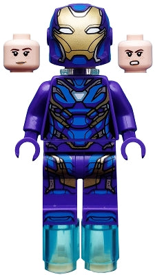 Preowned LEGO® Minifigure – Super Heroes sh0610 Rescue (Pepper Potts) Dark Purple Armor