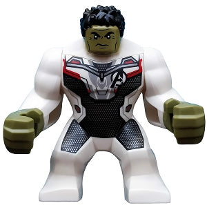 Preowned LEGO® Minifigure – Super Heroes sh0611 Hulk w/Black Hair and White Jumpsuit