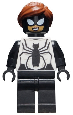 Preowned LEGO® Minifigure – Super Heroes sh0615 Spider-Girl Black and White Outfit