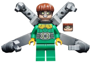 Preowned LEGO® Minifigure – Super Heroes sh0616 Dr. Octopus (Otto Octavius)/Doc Ock Green Ou