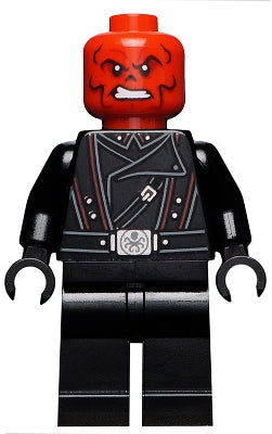Preowned LEGO® Minifigure – Super Heroes sh0652 Red Skull Black Belt