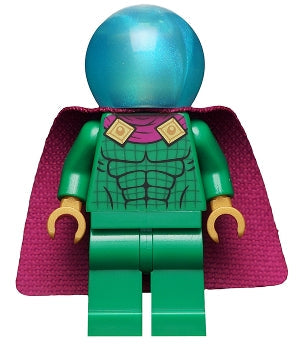 Preowned LEGO® Minifigure – Super Heroes sh0681 Mysterio Light Bluish0 Gray Head Satin Trans-