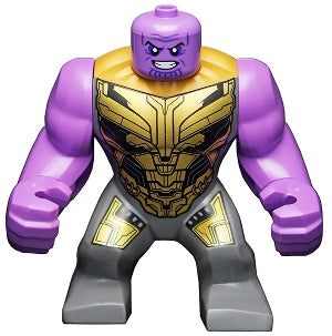 Preowned LEGO® Minifigure – Super Heroes sh0733 Thanos Large Figure Medium Lavender Arms Pla
