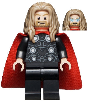 Preowned LEGO® Minifigure – Super Heroes sh0734 Thor Long Dark Tan Hair