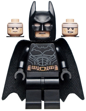 Preowned LEGO® Minifigure – Super Heroes sh0781 Batman Black Suit w/Copper Belt Spongy Cape