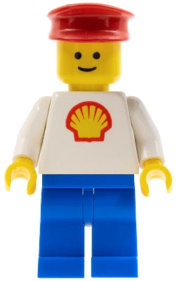 LEGO® Minifigure Town shell001 Shell Classic Blue Legs Red Hat