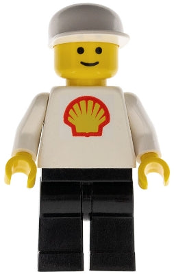 LEGO® Minifigure Town shell003 Shell Classic Black Legs White Cap