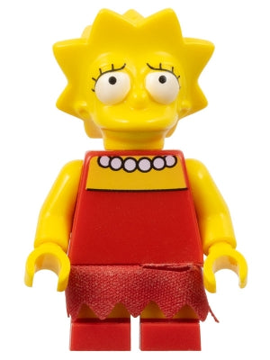 Preowned LEGO® Minifigure – The Simpsons sim004 Lisa Simpson w/Worried Look