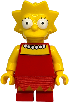 Preowned LEGO® Minifigure – The Simpsons sim046 (Lisa Simpson - Skirt with 13 Points)