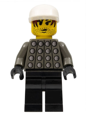Preowned LEGO® Minifigure – Sports soc009 Soccer Player Green and White Team Goalie w/Numbe