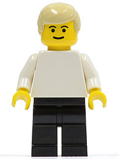 Preowned LEGO® Minifigure – Sports soc025 Soccer Player White/Black Team Player 2