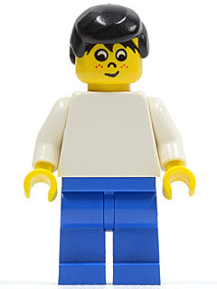 Preowned LEGO® Minifigure – Sports soc042 Soccer Player White/Blue Team Player 5