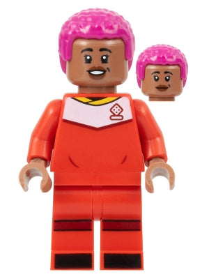 Preowned LEGO® Minifigure – Sports soc156 Asisat Oshoala Red Soccer Uniform