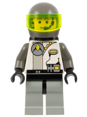 Preowned LEGO® Minifigure – Space sp008 Exploriens Dark Gray Helmet and Radio Torso