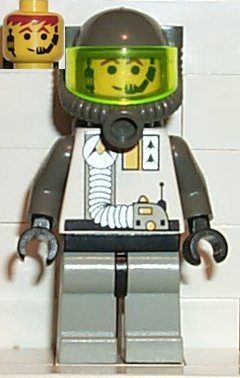 Preowned LEGO® Minifigure – Space sp012 Exploriens Helmet w/Breathing Apparatus and Hose To