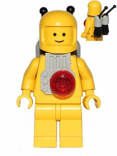 Preowned LEGO® Minifigure – Space sp053a Classic Space Yellow w/Light Gray Jet Pack and Bla